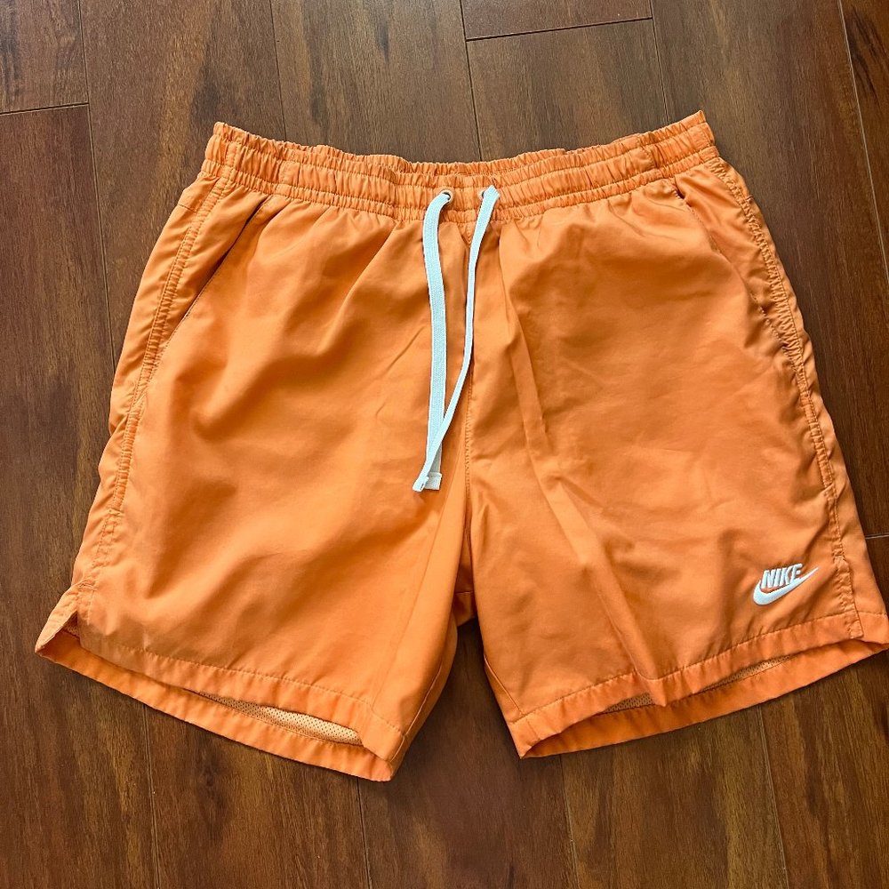 Nike Woven Flow Shorts "Orange Trance," Size M